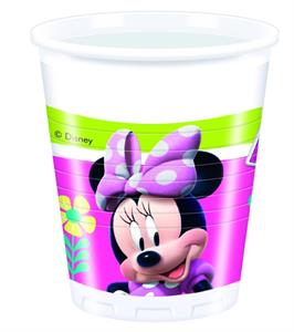  8 Plastic Cups Minnie happy helpers 200 ml.