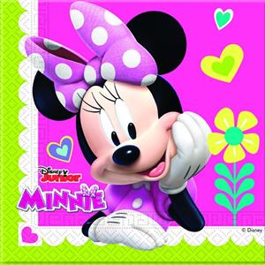  20 Napkins paper Minnie happy helpers cm. 33x33