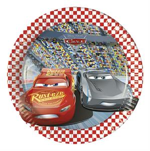  8 Plato de papel Cars3 20 cm.