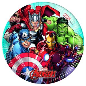  8 Plato de papel Avengers 20 cm.