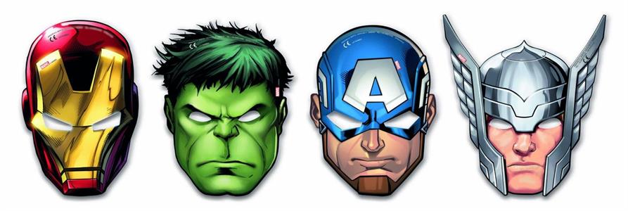  6 Mask Avengers assort.