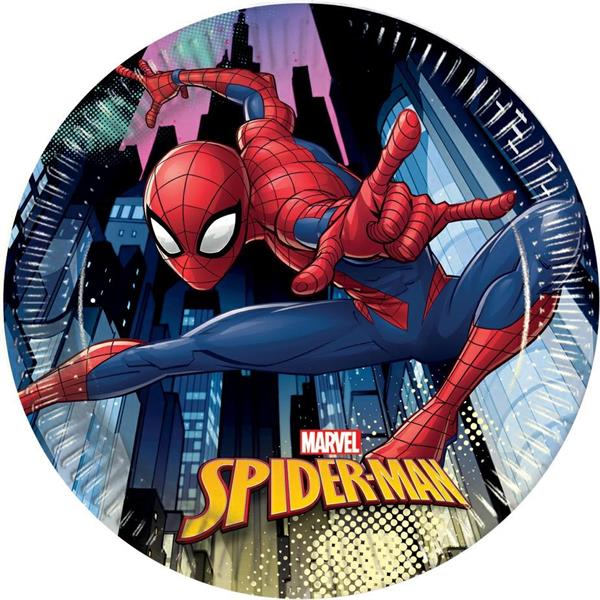 PIATTI CARTA SPIDERMAN TEAM UP DIAM CM 20 CF 8