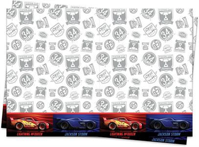 Plastic Table Cover Cars the legend of the track 120 x 1
