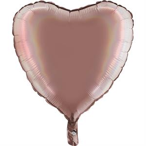 18 HEART HEART 18INC RAINBOW HOLOGRAPHIC PLATINUM ROS?