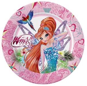  8 Plato de papel Winx Tynix  .cm. 20