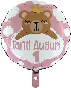 18 ROUND AUGURI 1 BABY GIRL