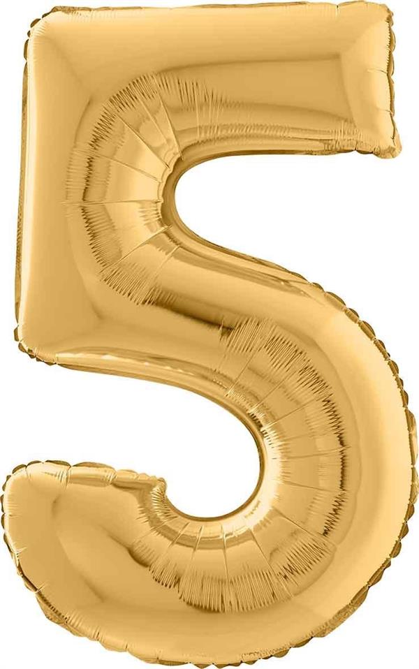 26 SHAPE NUMBER 5 GOLD