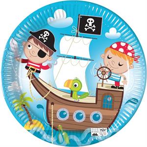 8 Paper Plate COMPOSTAB E PIRATES 12PZ