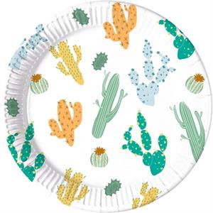 8 Paper Plate COMPOSTAB E CACTUS 12PZ