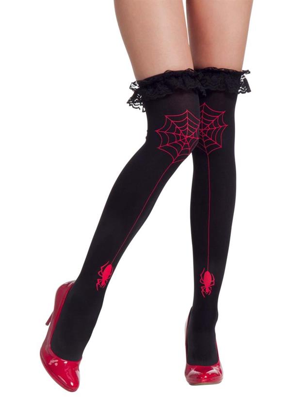 SELF-STANDING SOCKSI WITH Spider E SPIDER WEB RED