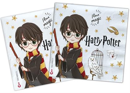 20 TOVAGLIOLI CARTA HARRY POTTER  12PZ