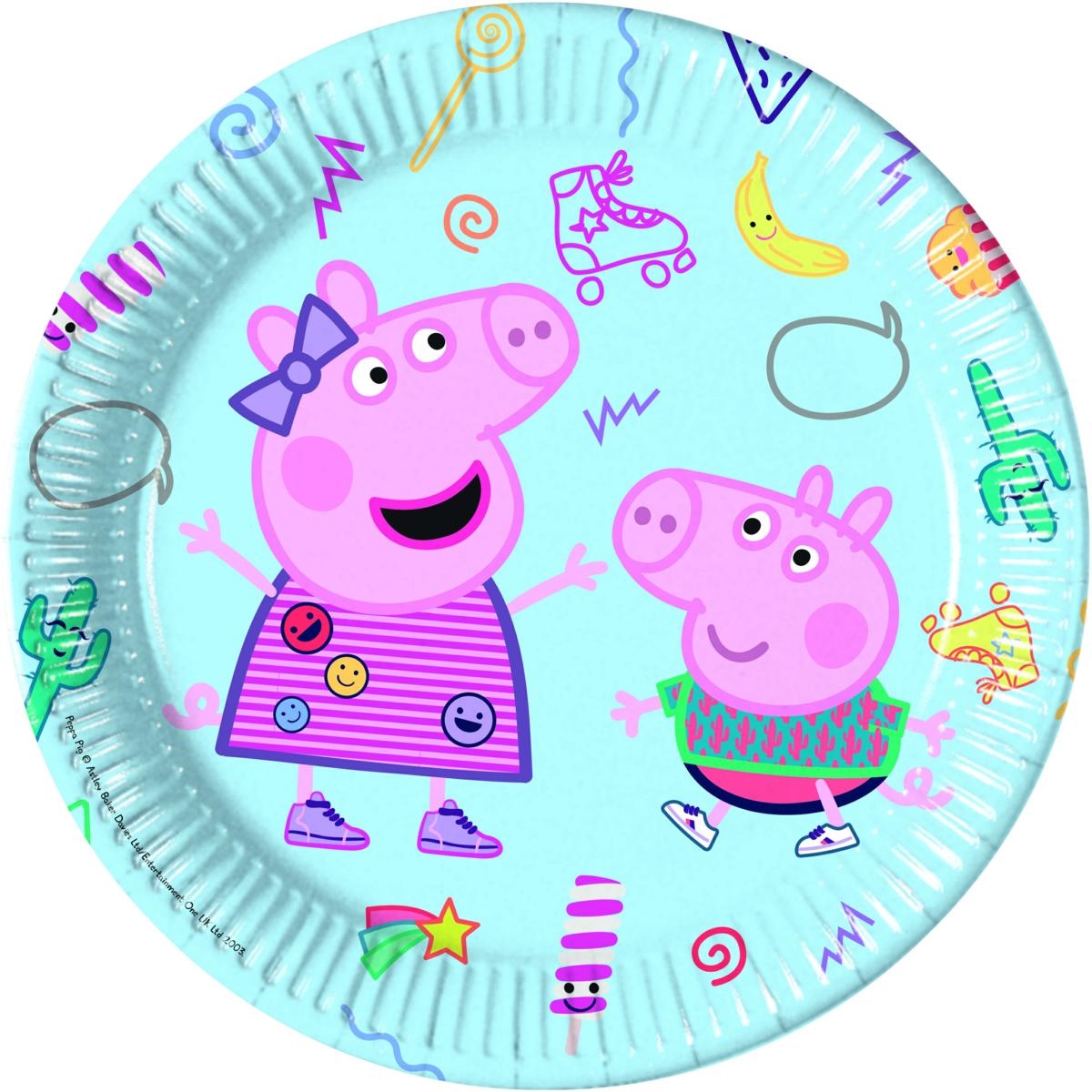 Paper Plate Peppa Pig messy play cm 23  pcs 8