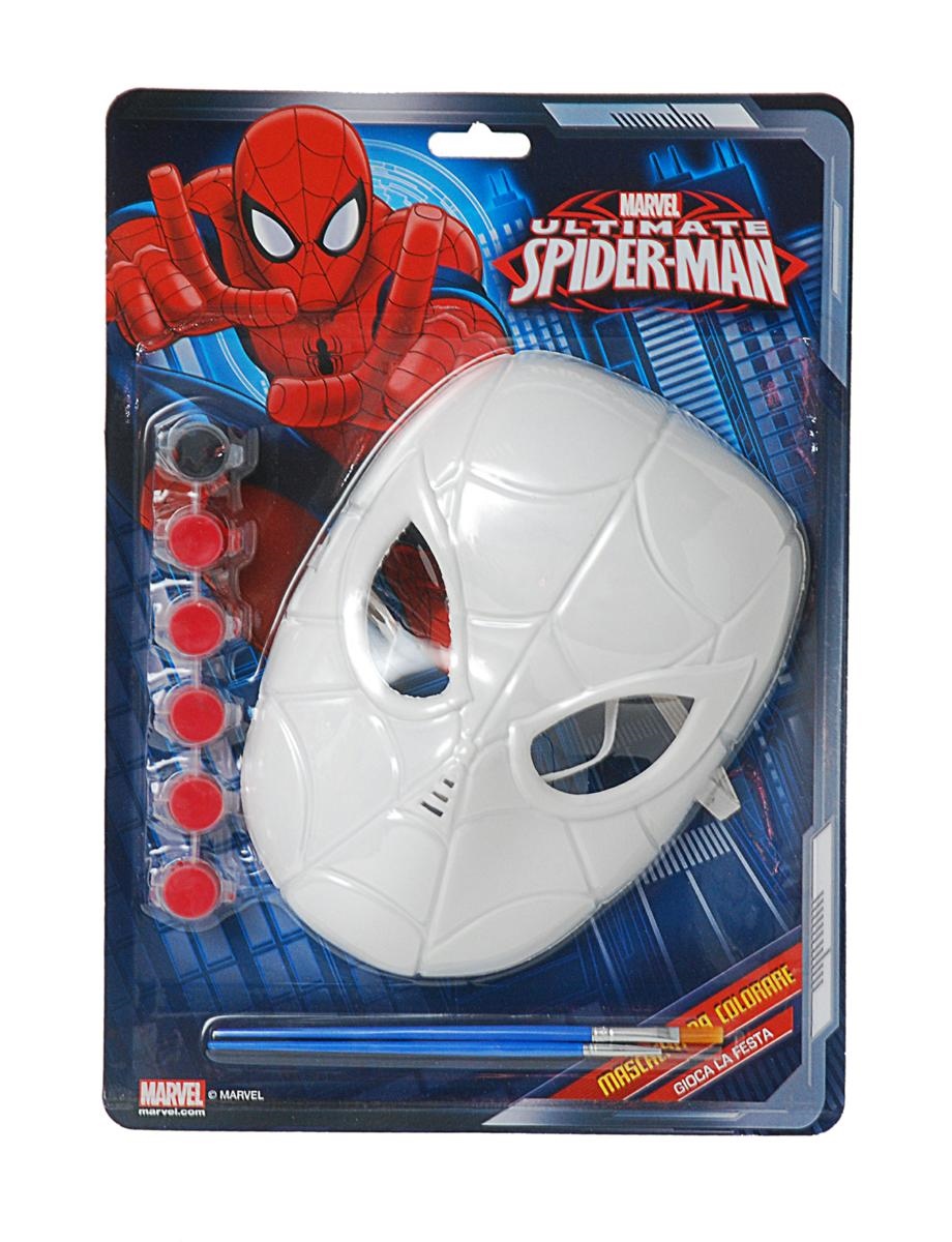 Maschera Spider-man da colorare