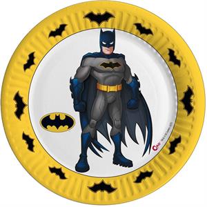 8 PIATTI DA 18 CM CARTA COMPOSTABILE BATMAN 12PZ