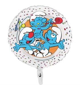 18 BALLOON FO  round PUFFI (Smurfs) (SMURFS) 5PZ