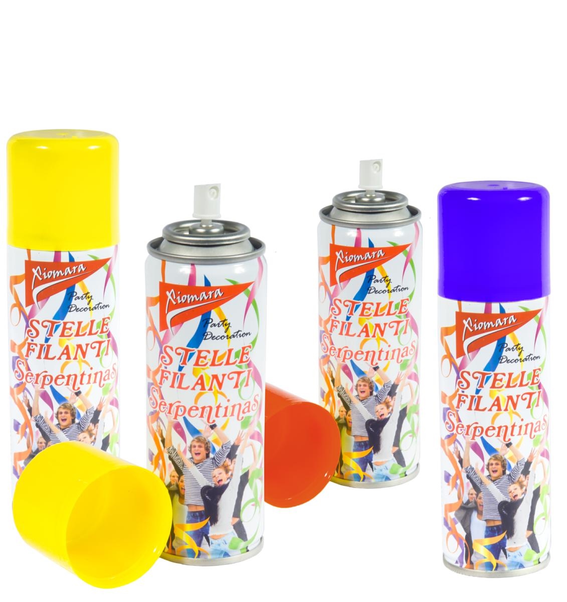 Stelle Filanti Spray da 83 ml conf. da 24 pz. colori assortiti