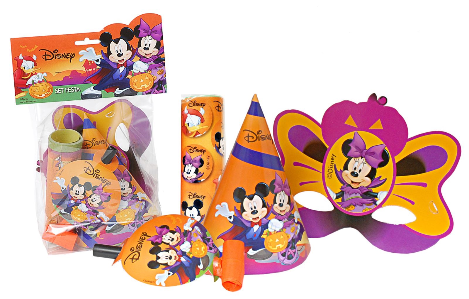 Set festa halloween Mickey mouse/Minnie per 1 persona