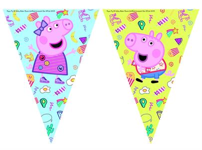 Flag Banner Peppa Pig messy play