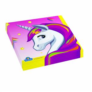 Napkins UNICORN 33x33CM   pcs .20 2PLIES