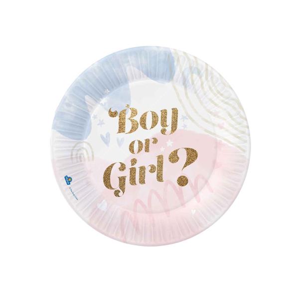 BIO Plates BOY OR GIRL 18 CM   8