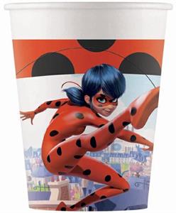 8 BICCHIERI CARTA MIRACULOUS LADYBUG ML200 CF 8