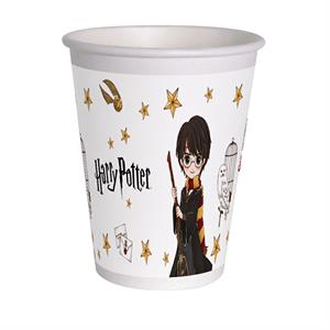 8 BICCHIERI CARTA COMPOSTABILE HARRY POTTER 255ML   12PZ