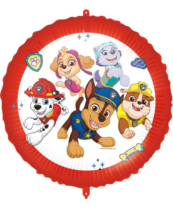 1 FOIL BALLOONS 46CM PAW PATROL READY FOR ACTION NICKELODEON