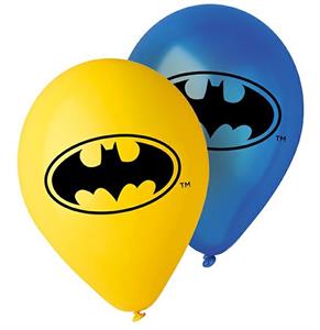 10 Printed Balloons BATMAN  pcs 12PZ