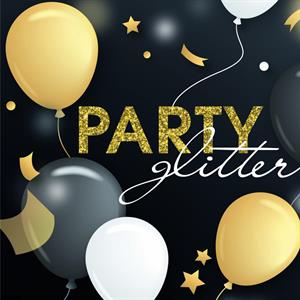 TOVAGLIOLI CARTA GLITTER PARTY CM 33X33 PZ 20