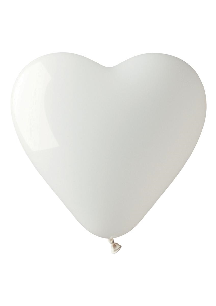 14 balloons inflat. i heart WHITE