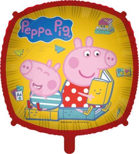 PALLONCINO MYLAR PEPPA PIG  CM 46 FORMA QUADRATA