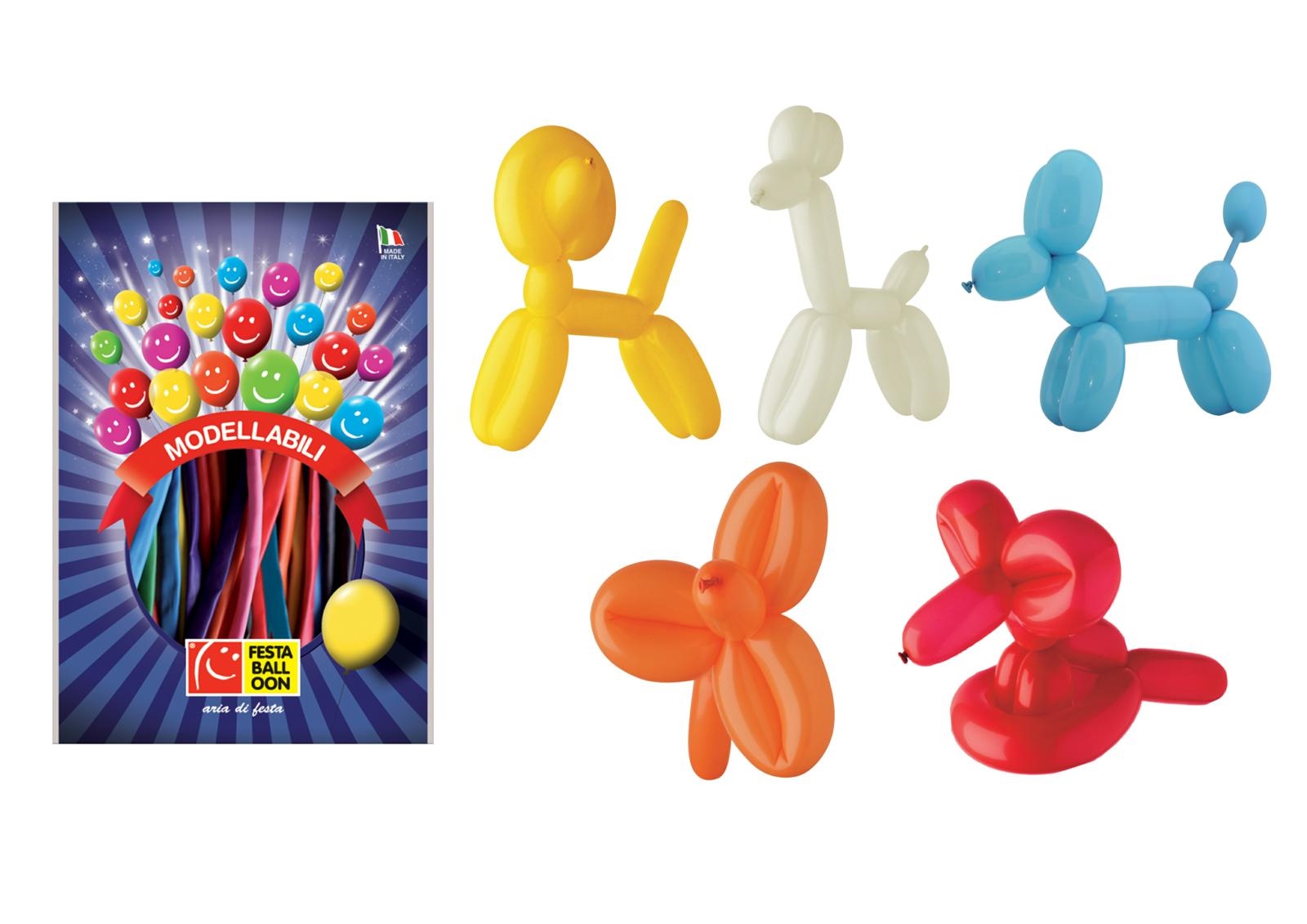 20  modeling balloons assort.colors