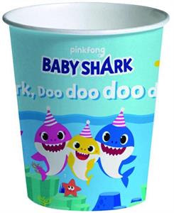 BIO BICCHIERE BABY SHARK 250 ML CF 8