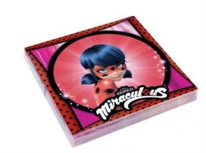 TOVAGLIOLI CARTA MIRACULOUS LADYBUG  CM 33X33 CF 20