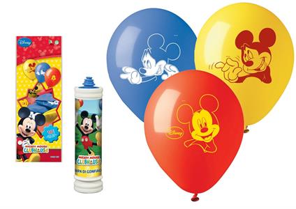 Kit 10 balloons + pomp Mickey