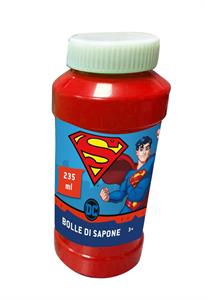 BOLLE DI SAPONE SUPERMAN FLACONE ML 235 SOFFIABOLLE INCLUSO