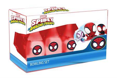 SET BOWLING SPIDEY AND FRIENDS IN SCATOLA CON 6 BIRILLI H CM 19,