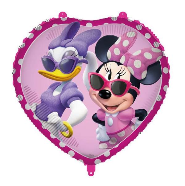 PALLONCINO MYLAR MINNIE JUNIOR CM 46 FORMA CUORE