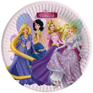 PIATTI CARTA PRINCESS TOON COMPOSTABILI DIAM CM 18 CF 8