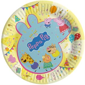 PIATTI CARTA PEPPA PIG  COMPOSTABILI DIAM CM 23 CF 8