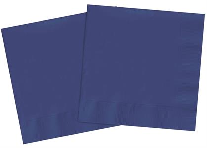 20 TOVAGLIOLI 33X33 CM 2-PL MIDNIGHT BLUE COMPOSTABLE