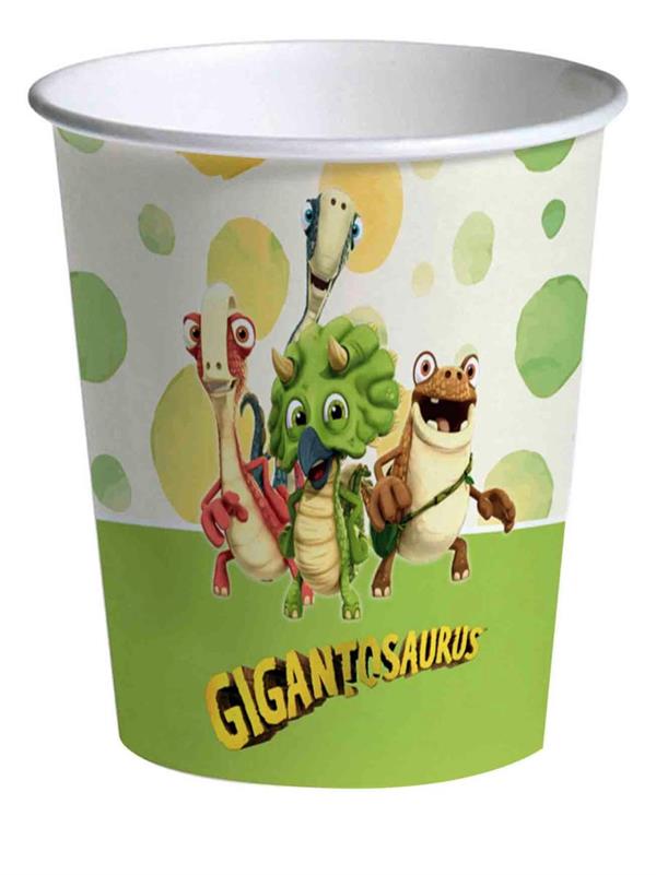 BIO BICCHIERI GIGANTOSAURUS 200 ML - 8 PZ