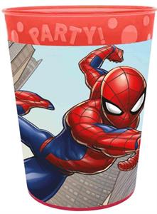 REUSABLE PARTY CUP 250ML SPIDERMAN CRIME FIGHTER