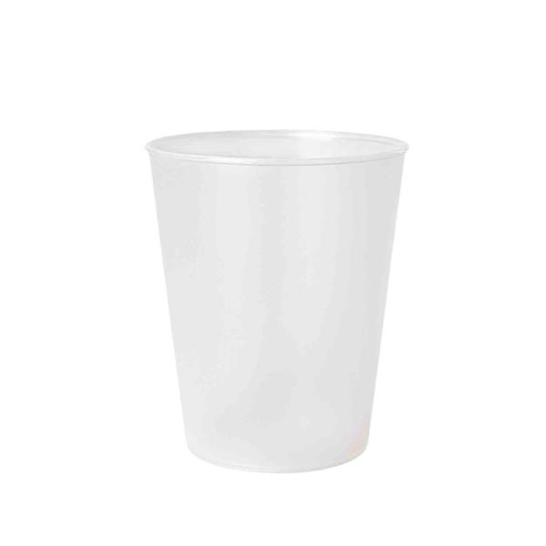 REUSABLE BICCHIERE PARTY 250 ML BIANCO SEMITRASPARENTE LISCIO