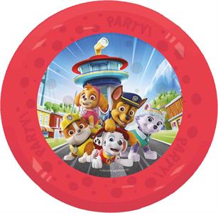 REUSABLE CF.4 PIATTI PARTY DIAM CM 21 PAW PATROL CON RILIEVO