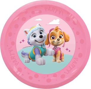 REUSABLE PIATTO PARTY DIAM CM 21  PAW PATROL SKYE & EVEREST CON