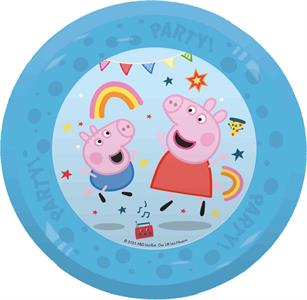 REUSABLE PIATTO PARTY DIAM CM 21  PEPPA PIG CON RILIEVO