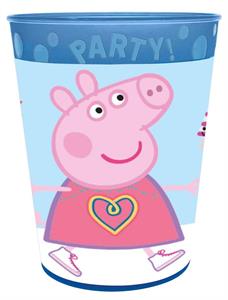 REUSABLE CF.4 BICCHIERI PARTY 250 ML PEPPA PIG CON RILIEVO