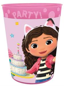 REUSABLE BICCHIERE PARTY 250 ML GABBY'S DOLLHOUSE  CON RILIEVO