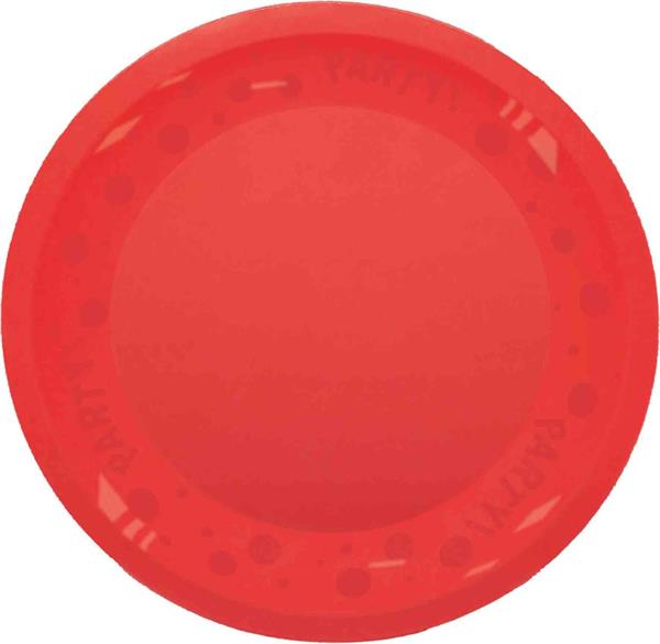 REUSABLE PIATTO PARTY DIAM CM 21 ROSSO